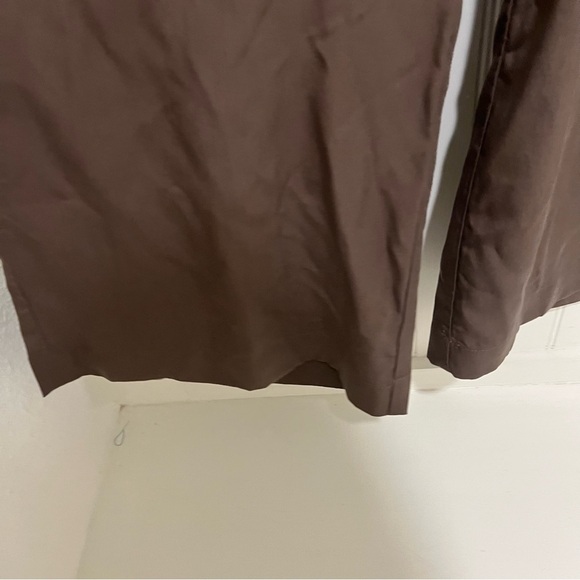 Garnet Hill 12 Olive green elastic waist pull on crop pant tencel - Picture 2 of 7
